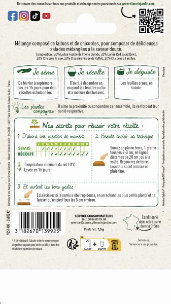 Potagères - Mesclun Doux - MEDIA_PACKAGING_VERSO